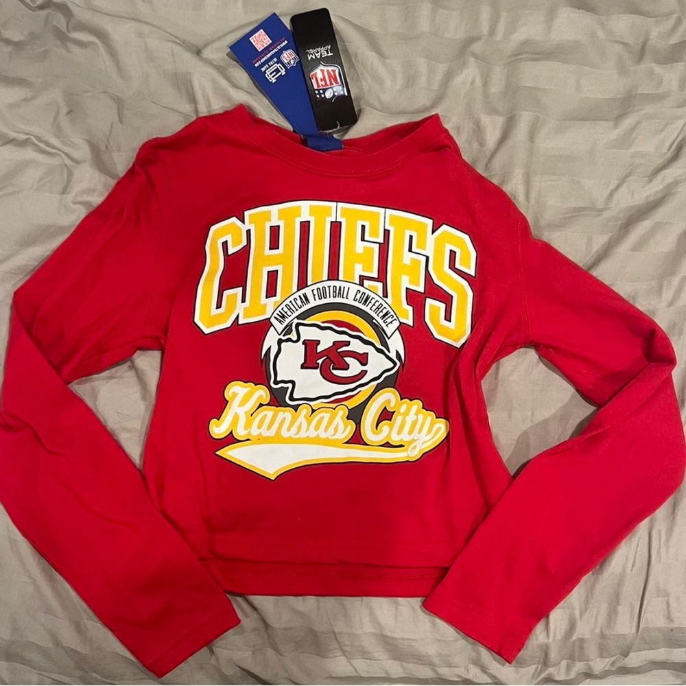 NFL Cheifs long sleeve crop top
